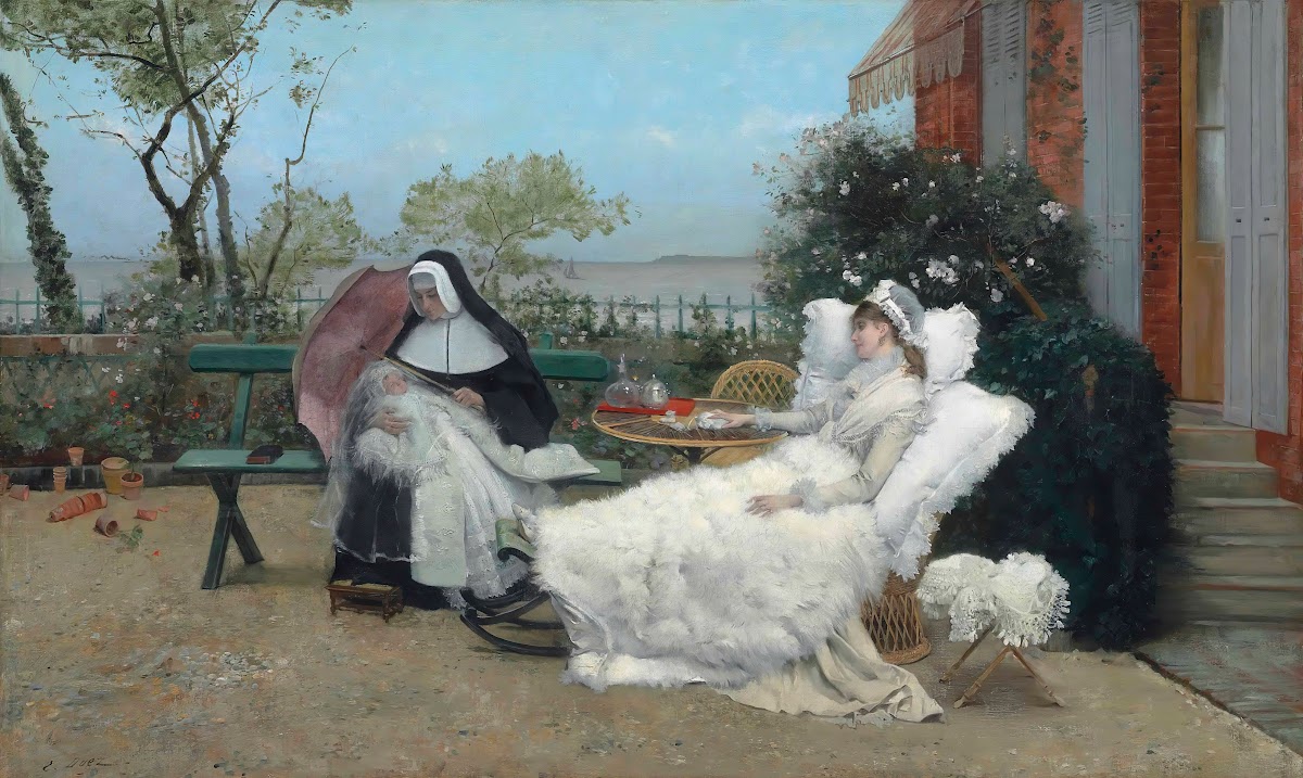 Resting on the terrace Villerville