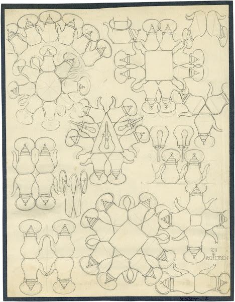 Schetsen van waterketels 1926
