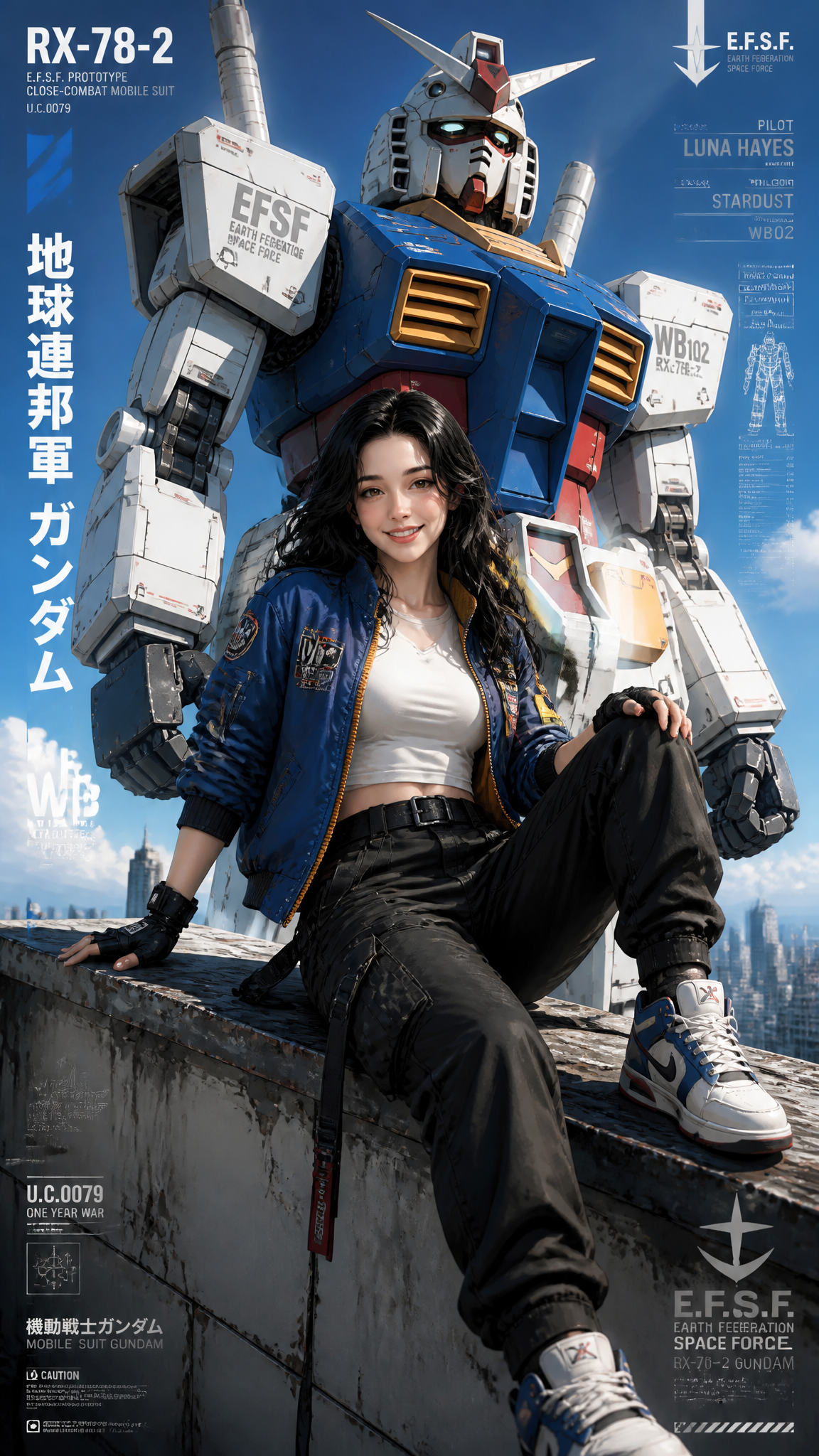 Joven con estilo anime semi realista