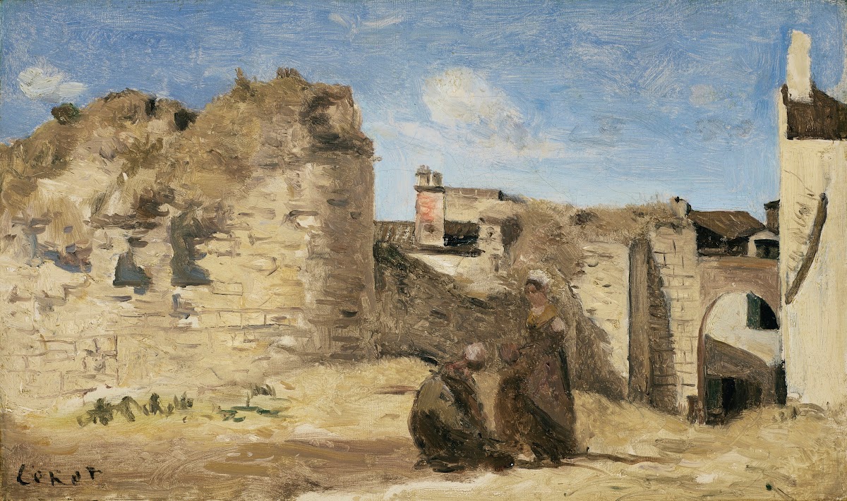 La Rochelle  un coin de la cour de la commanderie 1851