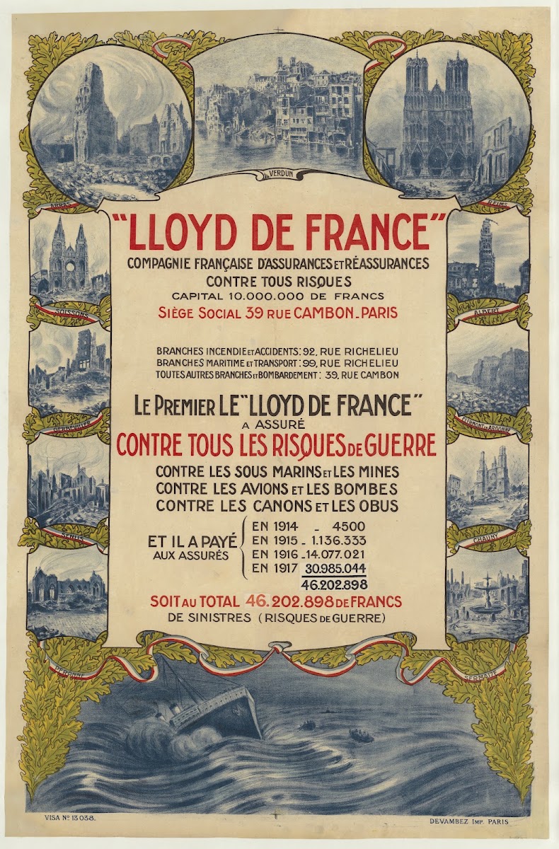 Lloyd de France compagnie française dassurances et réassurances contre tous risq