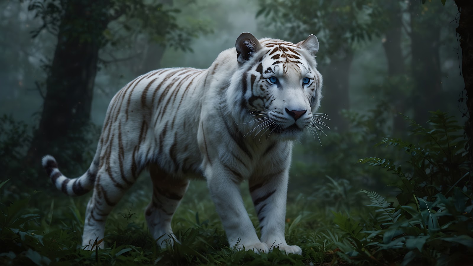 White Tiger Wallpaper