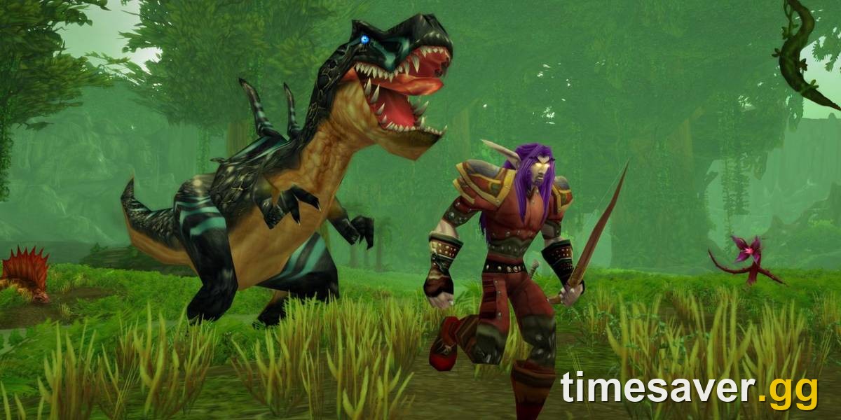WoW Season of Discovery leveling — a character fighting through a classic Azeroth zone