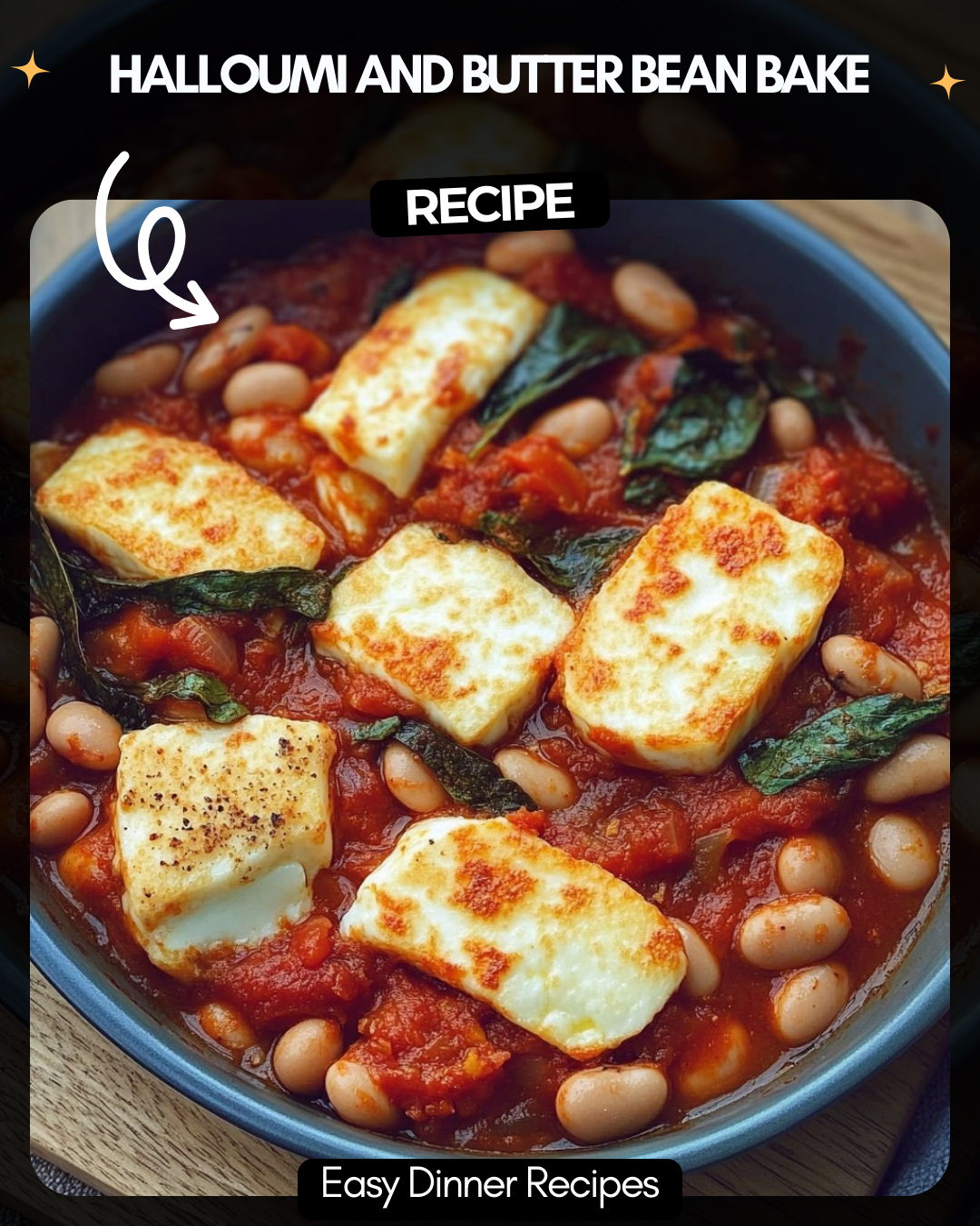 Halloumi and Butter Bean Bake