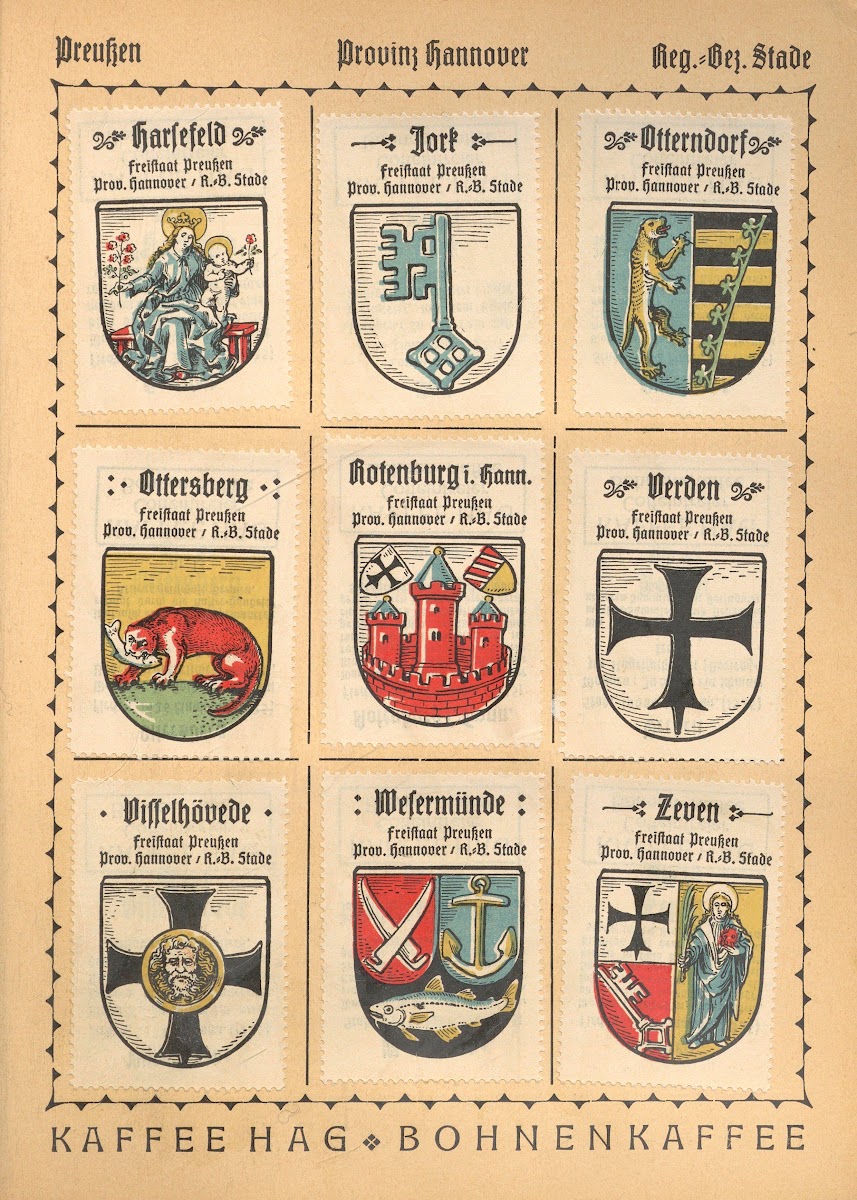 Deutsche Ortswappen German municipal coats of arms Pl27 1925