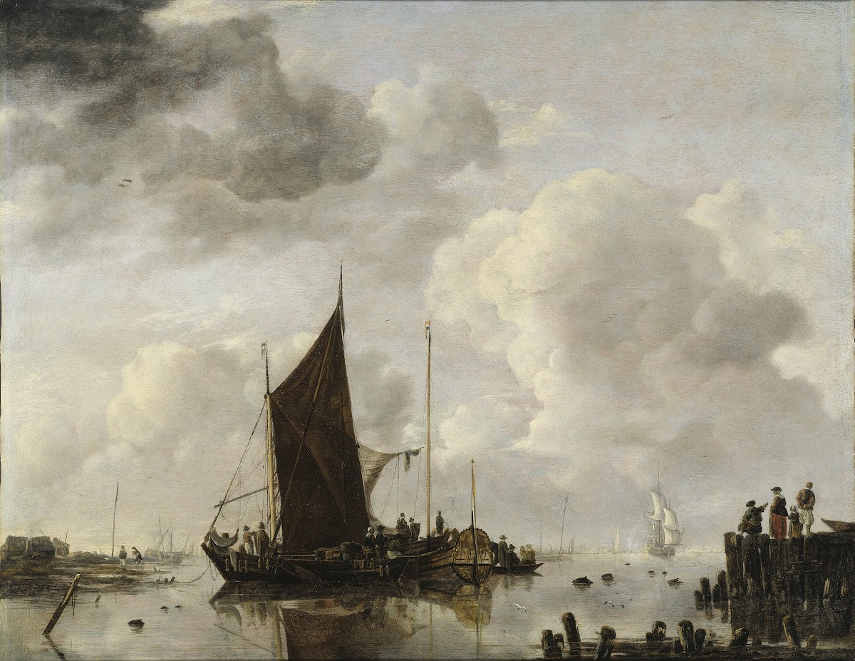 Harbour Scene with Reflecting Water 1649