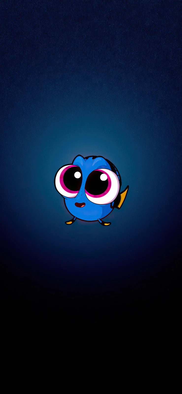 Baby Dory From Finding Dory - Digital Cartoon Art 2K iPhone Wallpaper (1772x3839)