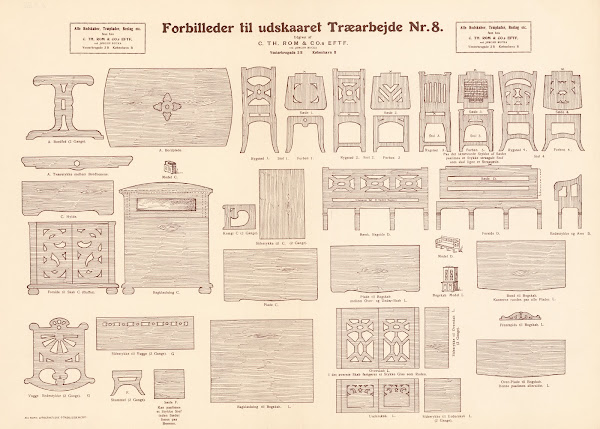 Models for carved woodwork Pl08 1933