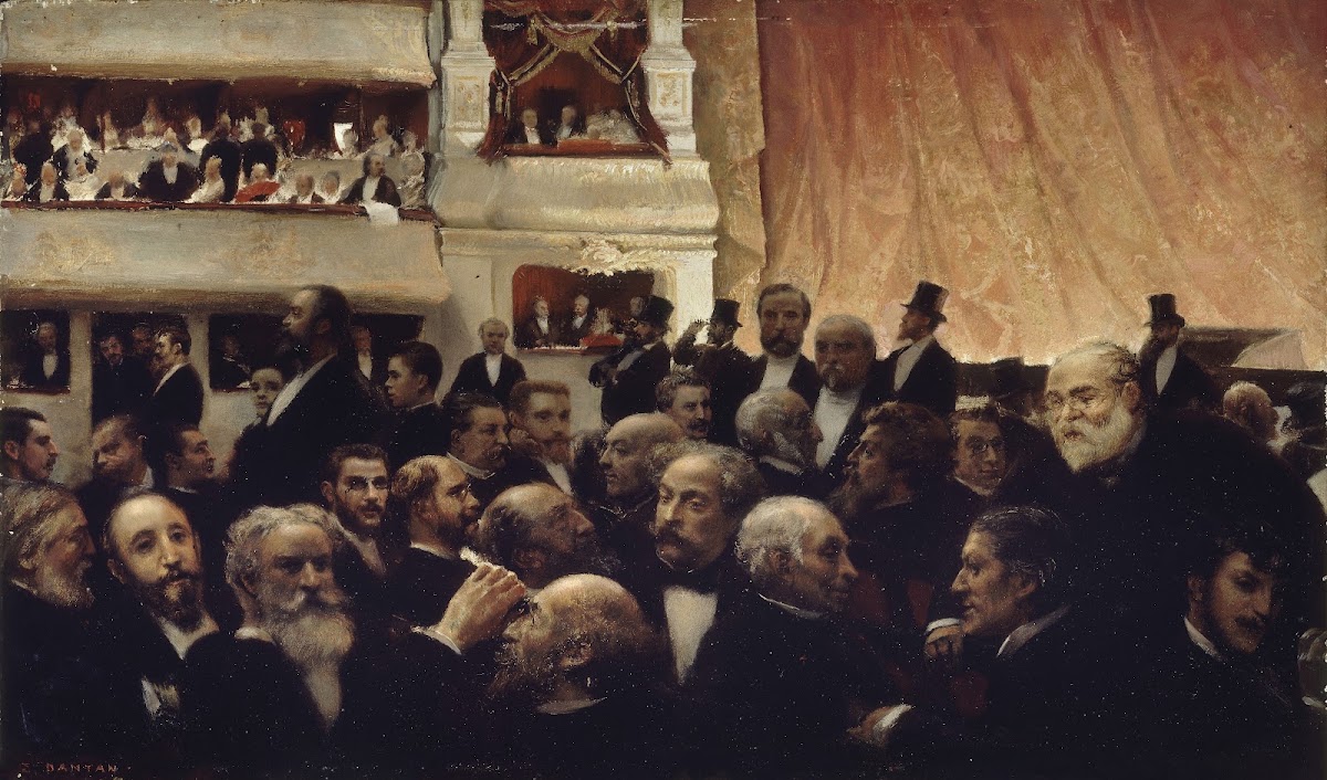 Entracte dune première à la Comédie Française 1885