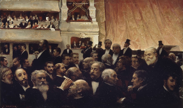 Entracte dune première à la Comédie Française 1885