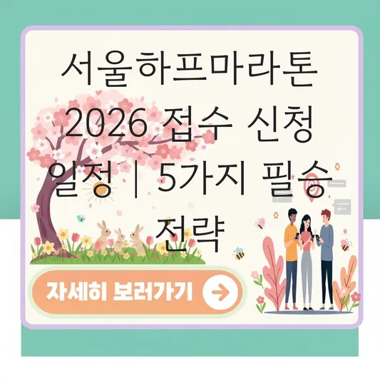 서울하프마라톤 2026 접수 신청 일정 대표 이미지