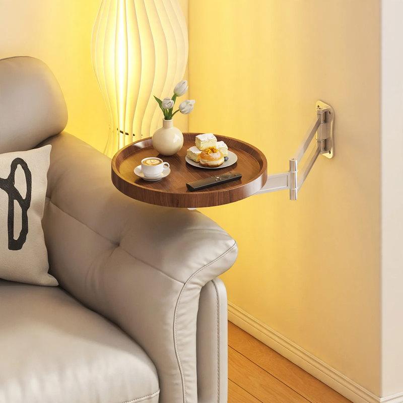Foldable side table with aluminum frame