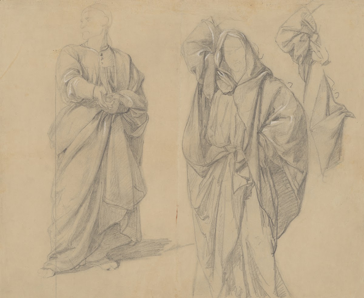 Study of robes of the high priest and the man in turban to the painting Martyrdo