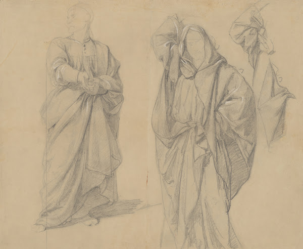 Study of robes of the high priest and the man in turban to the painting Martyrdo