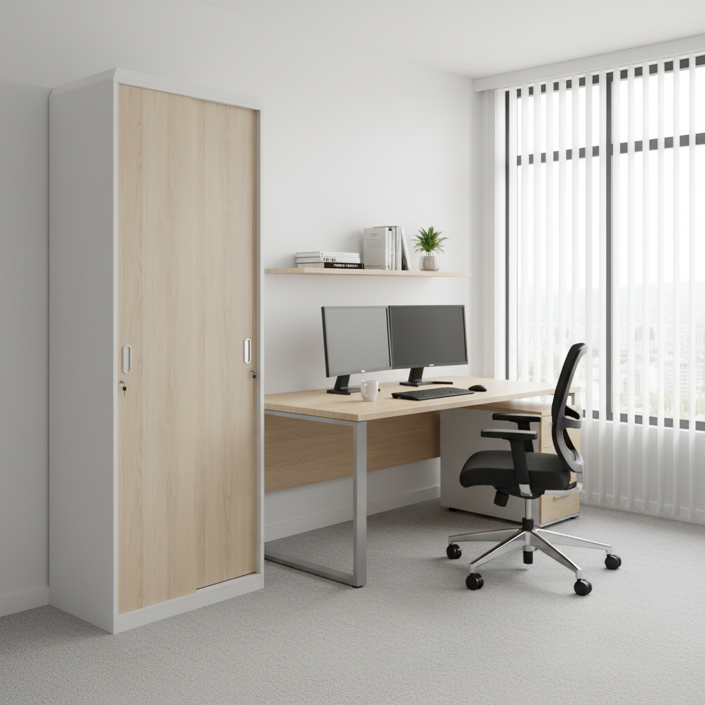 RADAR Color Full Height Two-Door Sliding (File) Cabinet