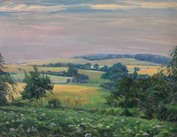 Norddeutsche Hügellandschaft 1915