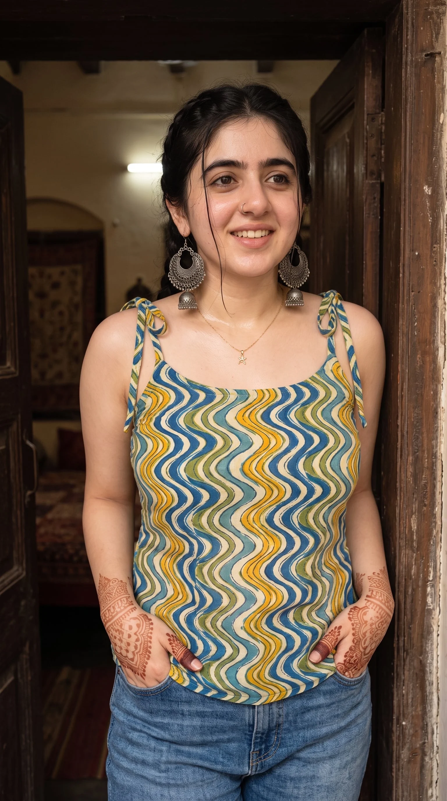 Retrato fotorrealista de tamaño mediano de una