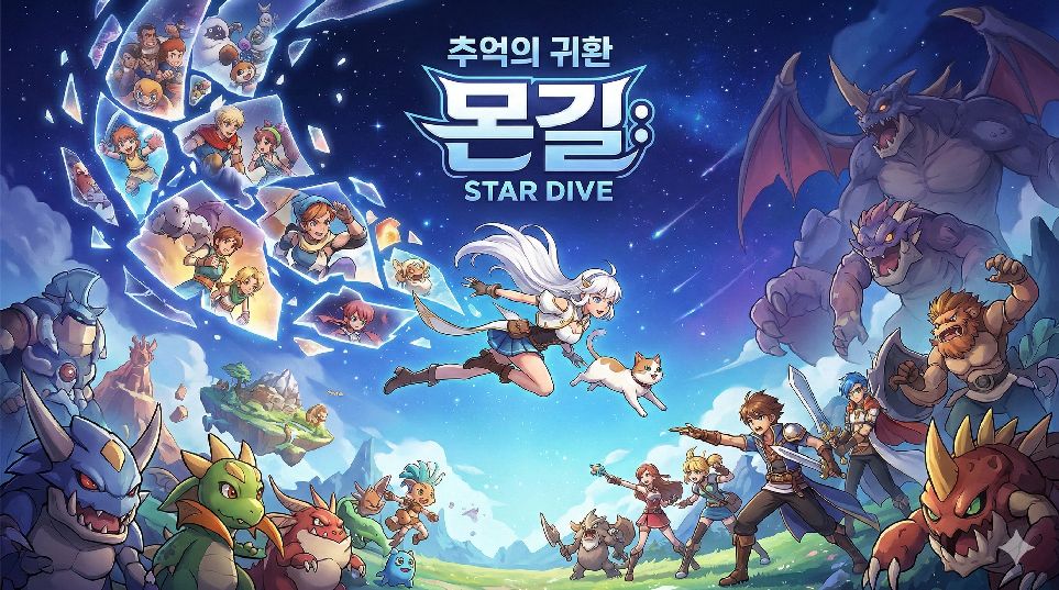 몬길 스타 다이브 로고