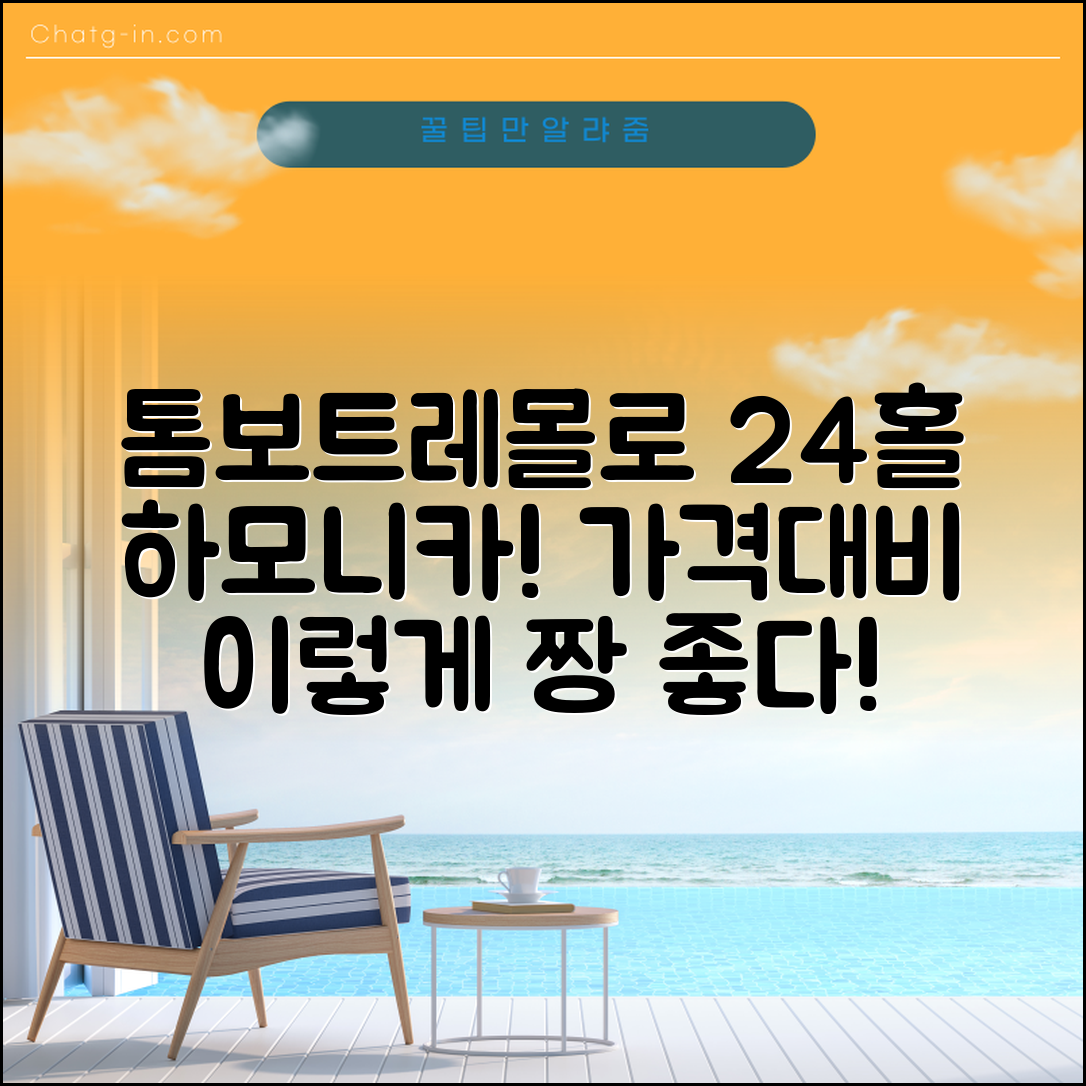 “톰보트레몰로24홀하모니카, 이 가격에 이렇게 좋다니!”