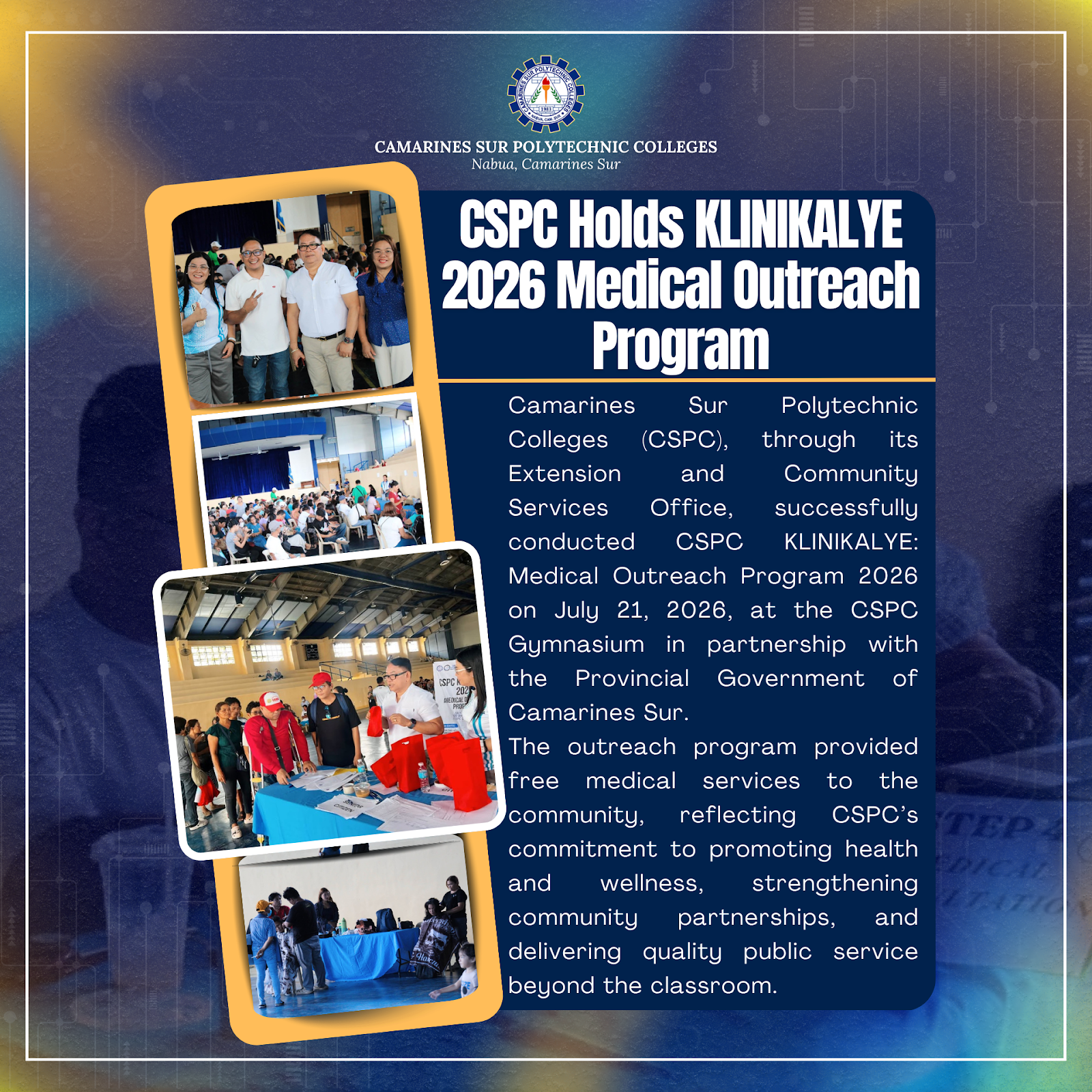 𝗖𝗦𝗣𝗖 𝗛𝗼𝗹𝗱𝘀 𝗞𝗟𝗜𝗡𝗜𝗞𝗔𝗟𝗬𝗘 𝟮𝟬𝟮𝟲 𝗠𝗲𝗱𝗶𝗰𝗮𝗹 𝗢𝘂𝘁𝗿𝗲𝗮𝗰𝗵 𝗣𝗿𝗼𝗴𝗿𝗮𝗺