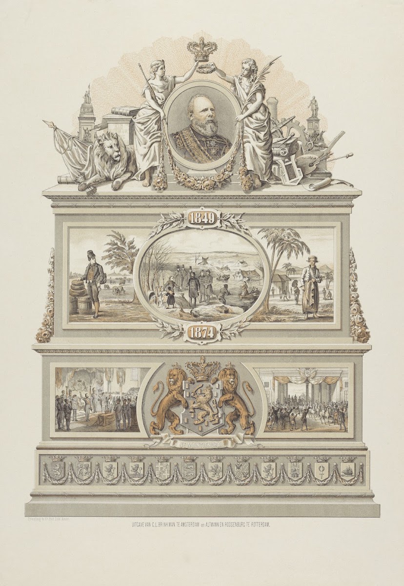 Memorial Plaque For The 25th Anniversary Of King William IIIs Reign 1874