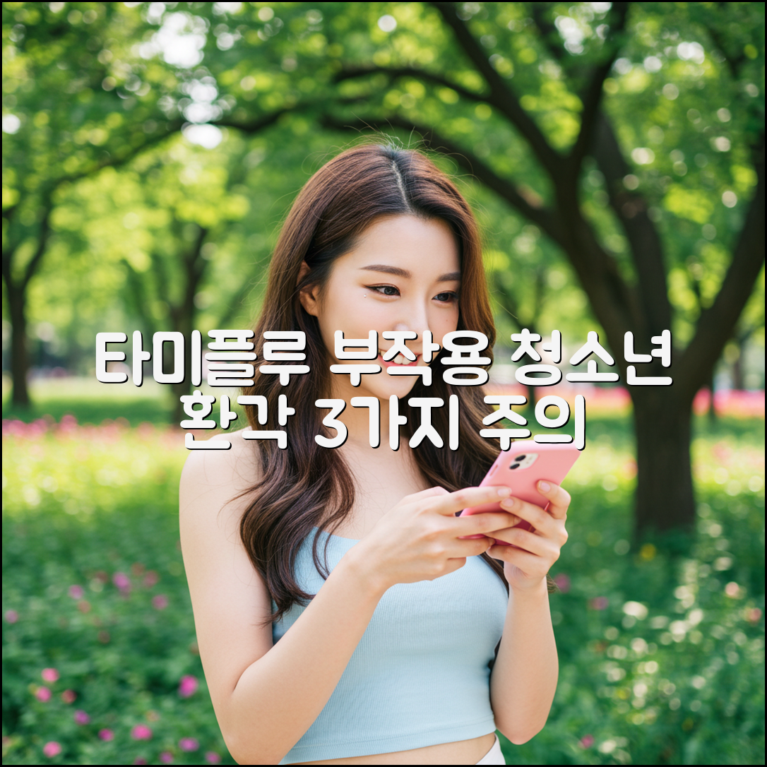 타미플루 부작용? 청소년 환각 3가지 주의점!