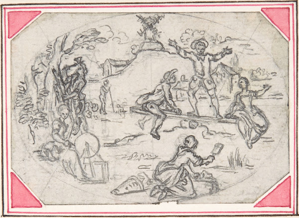 Design for a Box Lid 18th century