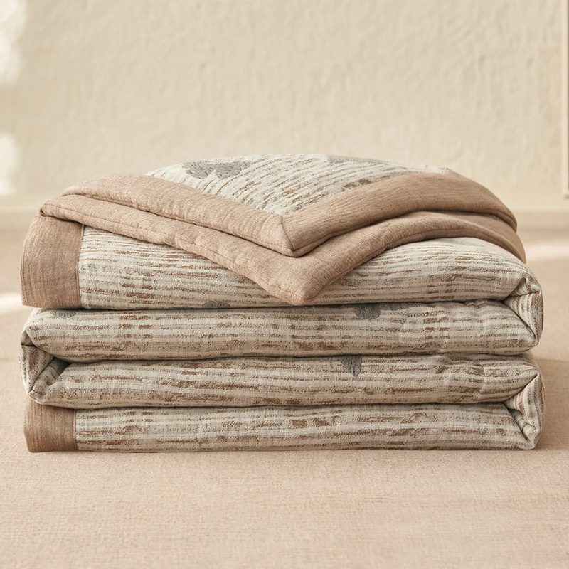 Cotton summer blanket, light and breathable, washable