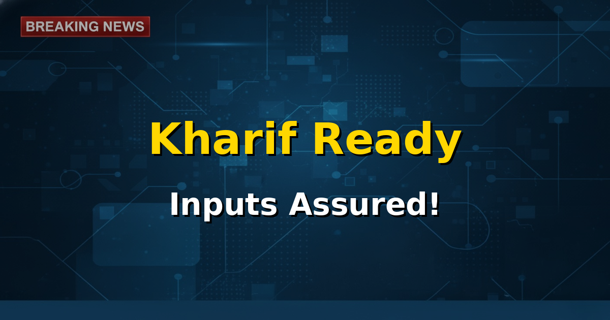 Farmers working in a green field with lush crops under a clear sky, symbolizing agricultural preparedness.