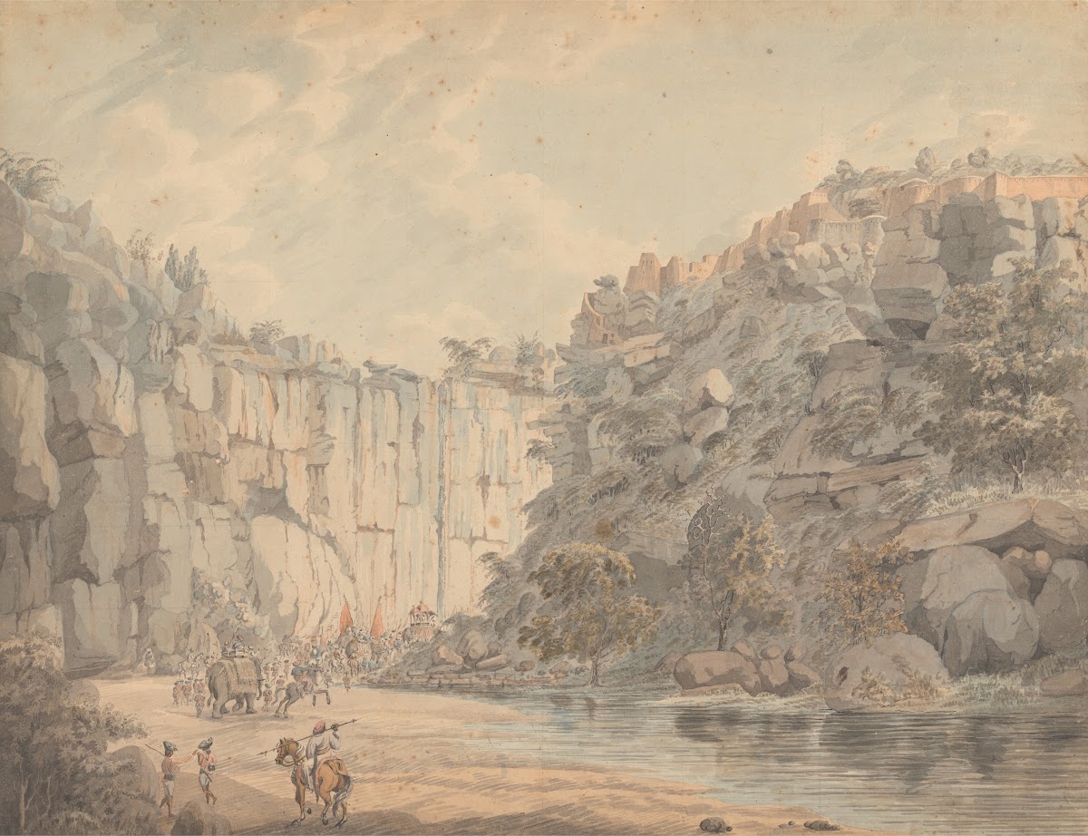 View Within the Southern Entrance of Gundecotta Pass ca 1792