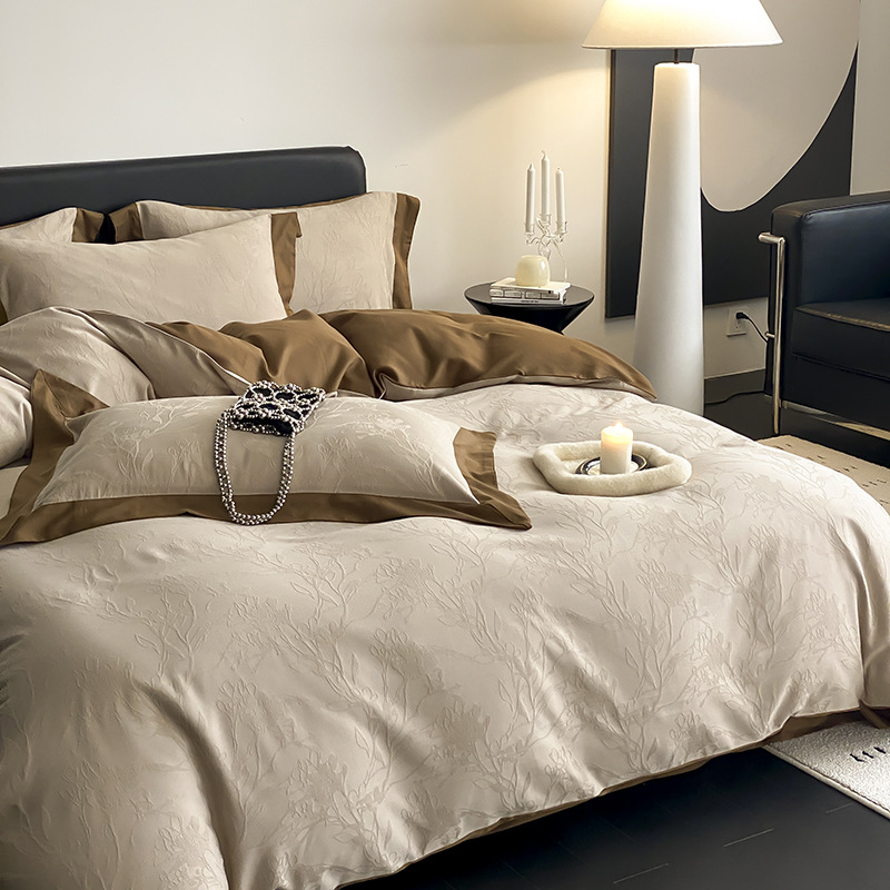 Tencel cotton bed linen set, modern