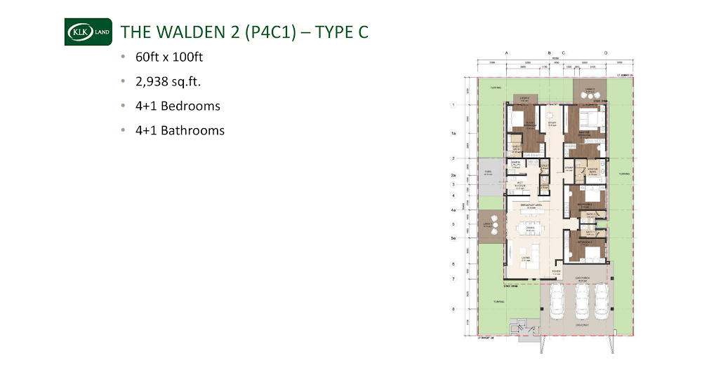 The Walden 2 (P4C1) floor plan