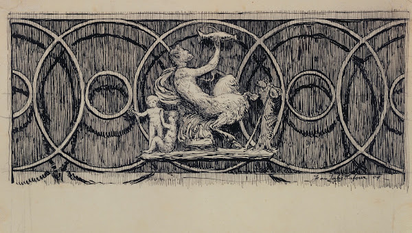 Enseigne Au Faune 21 rue des Saints Pères 6ème arrondissement 1909