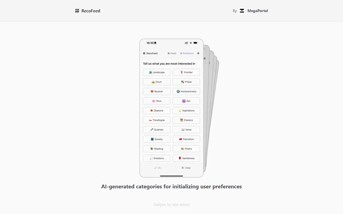 Captura de RecoFeed