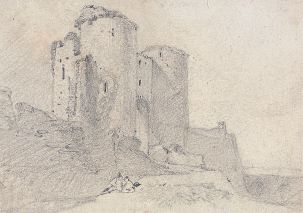 Beeston Castle Cheshire Entrance to the Castle ca 1814