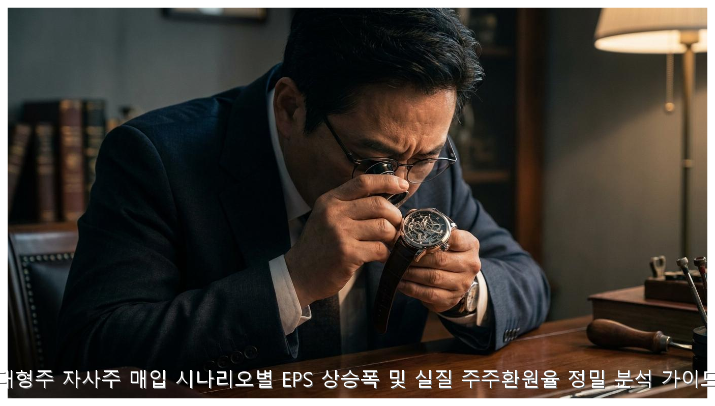 대형주 자사주 매입 시나리오별 EPS 상승폭 및 실질 주주환원율 정밀 분석 가이드 핵심 안내 및 분석 인포그래픽 (4)