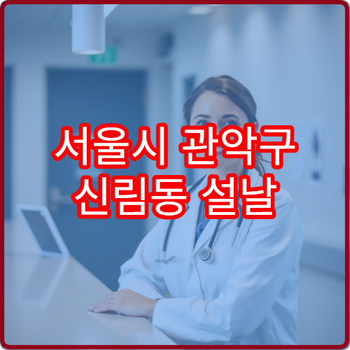 서울시 관악구 신림동 설날 명절 연휴 당번약국 현대사거리·신림로 심야 24시간 휴일지킴이약국 안내​
