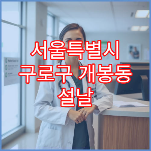서울특별시 구로구 개봉동 설날 명절 응급의학과 연휴 진료 병원 심장·외상 응급 상황 대처 가능
