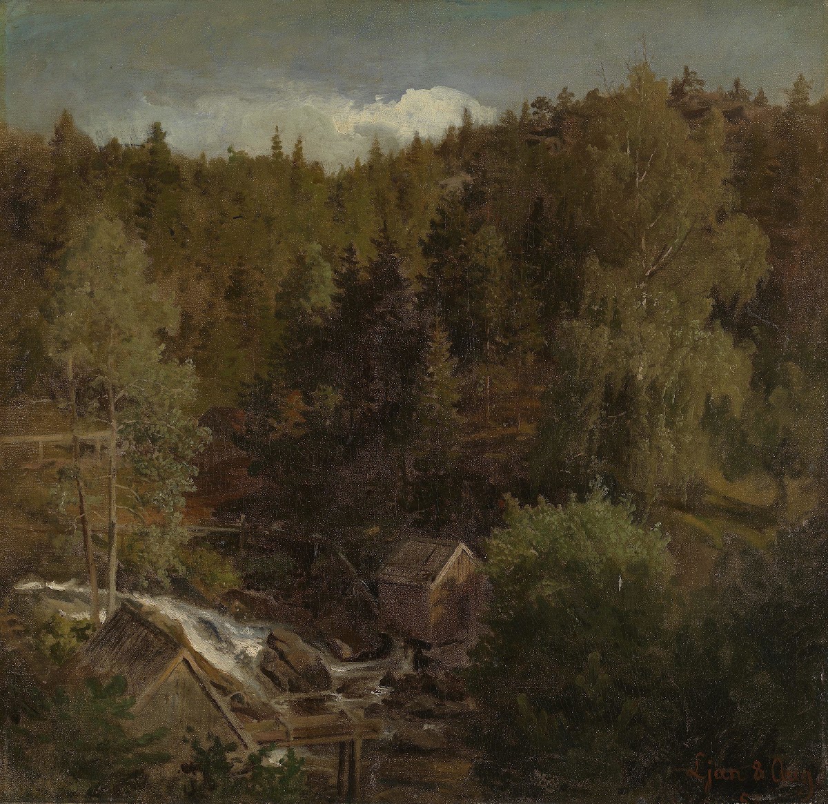 Landscape with a Mill 1858