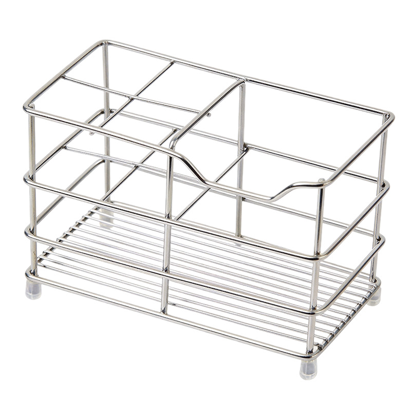 Stainless steel toothbrush holder, shelf