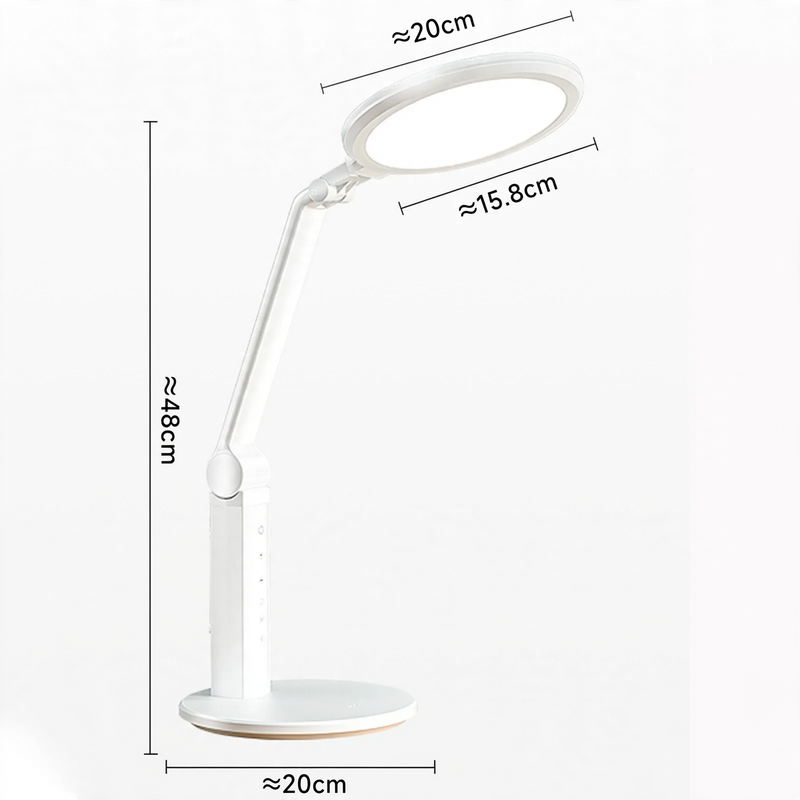 Vollspektrum-LED-Schreibtischlampe mit Augenschutz