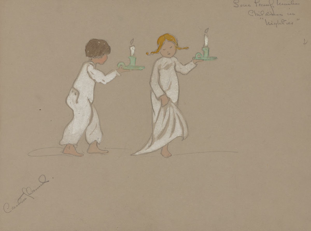 Love Lamp Number Children in Nighties 1920   1921