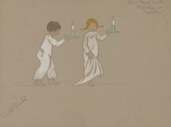 Love Lamp Number Children in Nighties 1920   1921