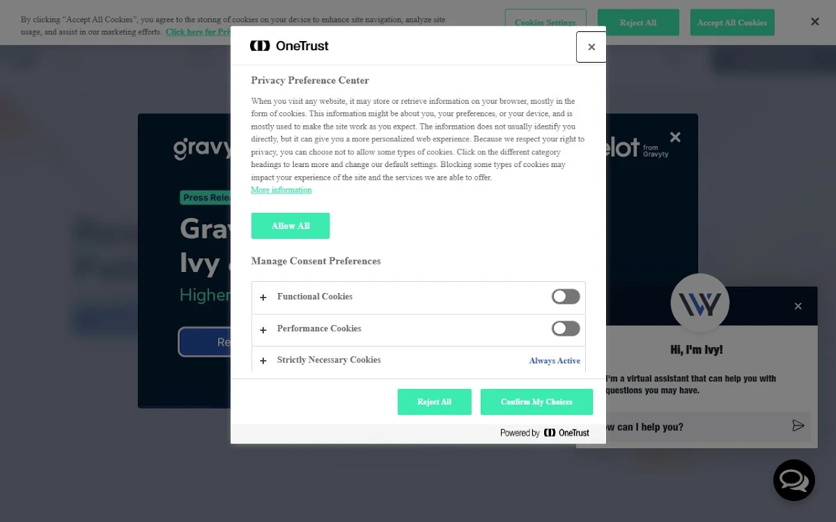 Captura de Ivy.ai