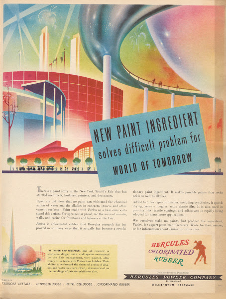 New Paint Ingredient solves difficult problem for World of Tomorrow 1940