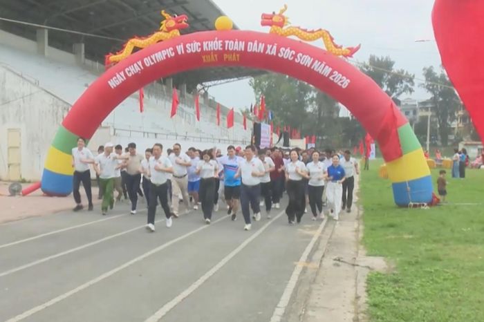 Xã Sóc Sơn tổ chức Ngày chạy Olympic vì sức khỏe toàn dân năm 2026 - Đài Phát thanh và truyền hình Hà Nội