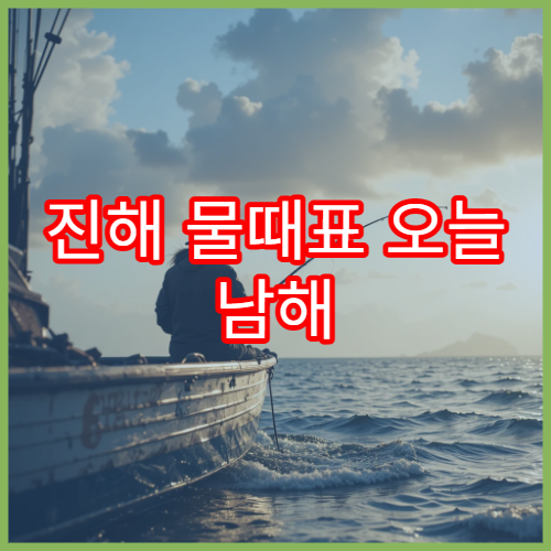 진해 물때표 오늘 남해 바다타임 낚시 가능시간 상세 정리