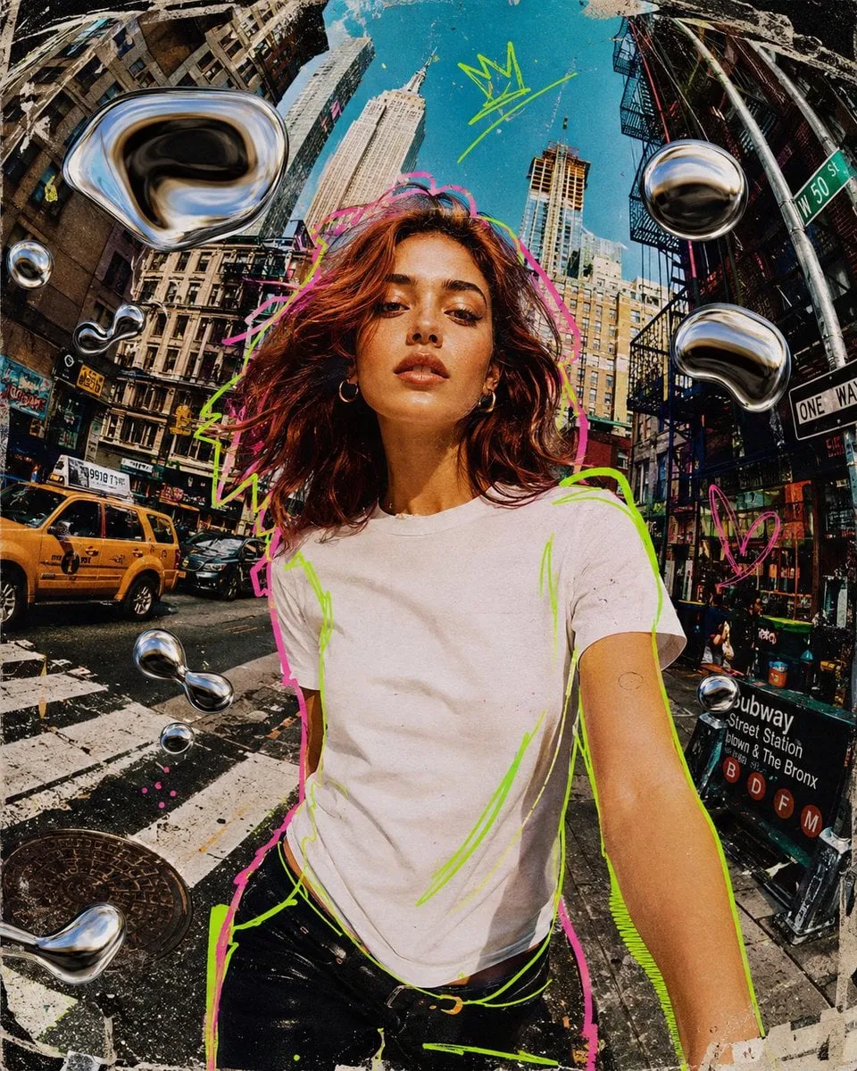 Estilo de animación de collage de técnica mixta