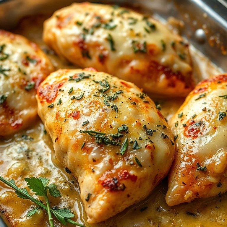 Garlic Parmesan Baked Chicken Juicy & Flavorful – Easy Weeknight Dinner