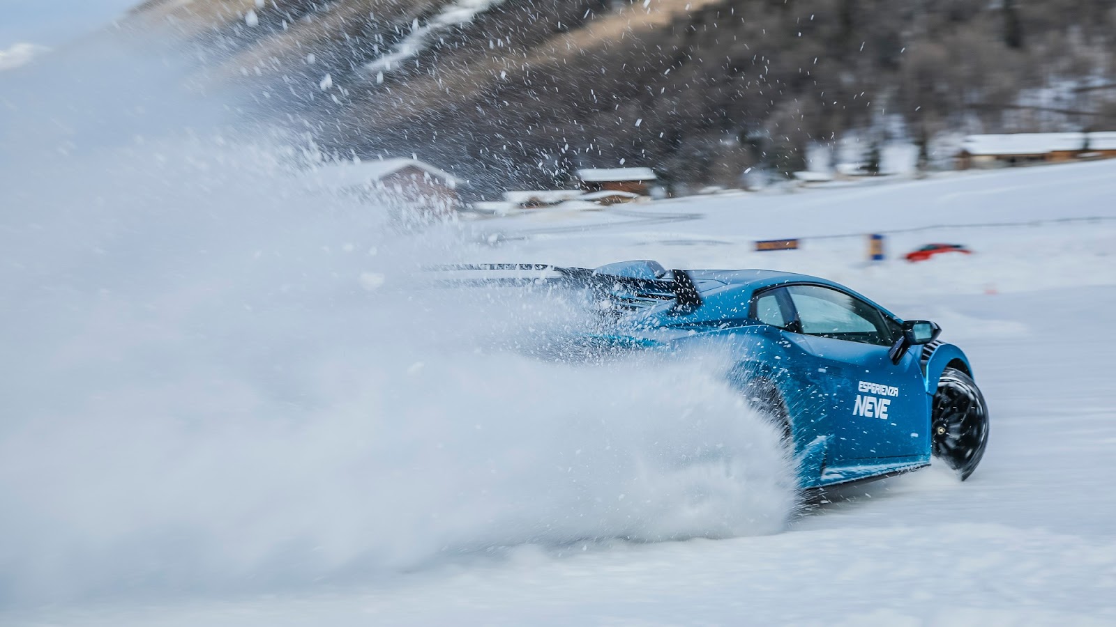 Lamborghini Huracan STO Driving on ice